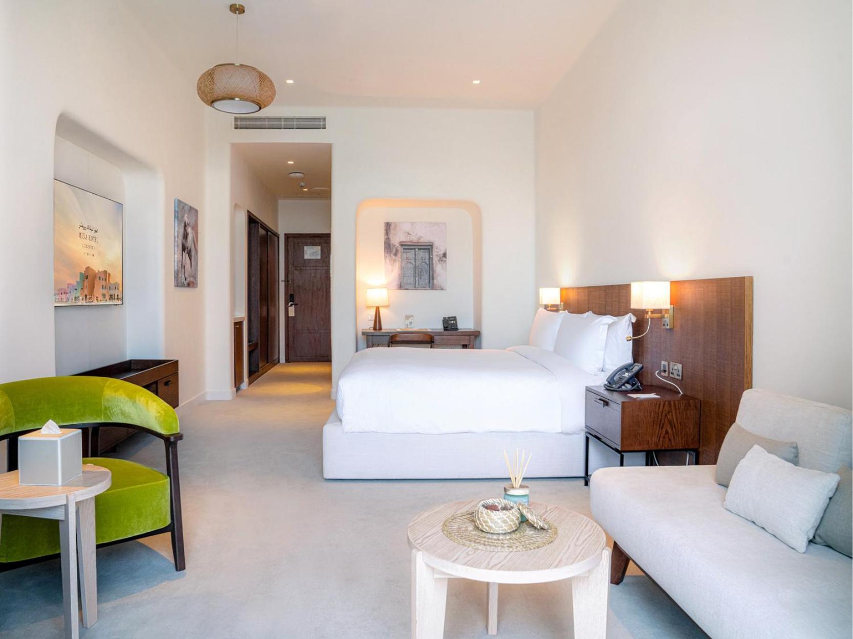 Mina Hotel And Residences By The Torch Доха Екстер'єр фото A guest room at the hotel